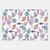 Design der Unterwasserfarben-Reihe 2 Geschenkpapier Set (Vorderseite 3)