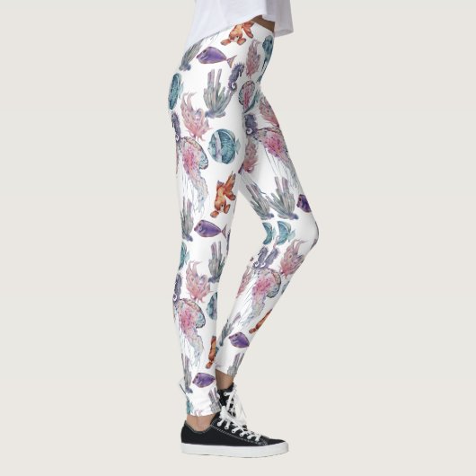 Design der Unterwasserfarben-Reihe 2 Leggings (Rechts)