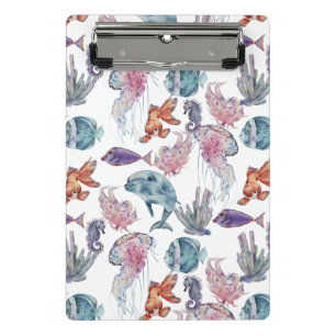 Design der Unterwasserfarben-Reihe 2 Mini Klemmbrett