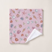 Design der Unterwasserfarben-Reihe 4 Badhandtuch Set (Waschlappen)