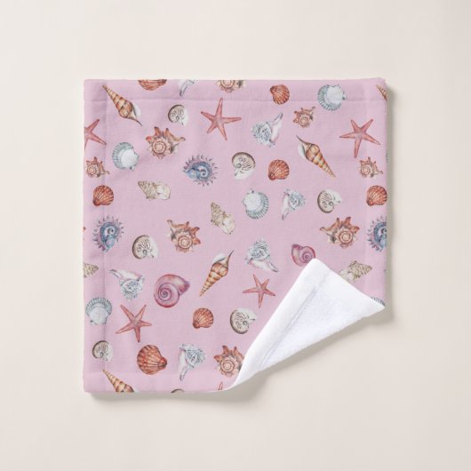 Design der Unterwasserfarben-Reihe 4 Badhandtuch Set (Waschlappen)