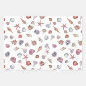 Design der Unterwasserfarben-Reihe 4 Geschenkpapier Set (Vorderseite)