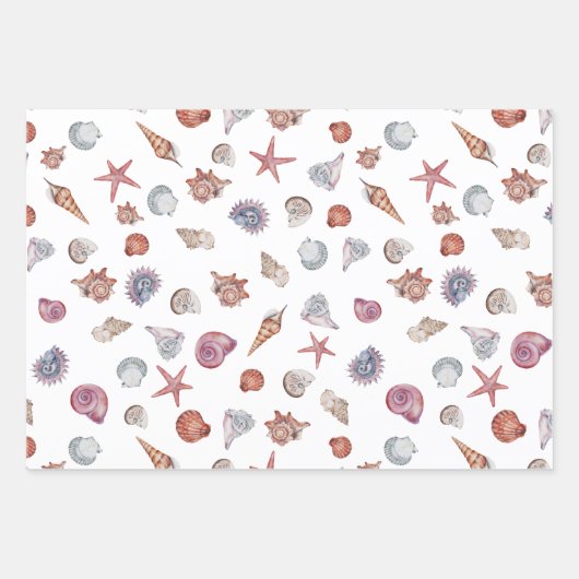 Design der Unterwasserfarben-Reihe 4 Geschenkpapier Set (Vorderseite 3)