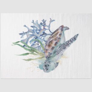 Design der Unterwasserfarbenserie 6 Seidenpapier