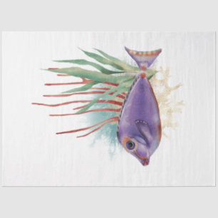 Design der Unterwasserfarbenserie 7 Seidenpapier
