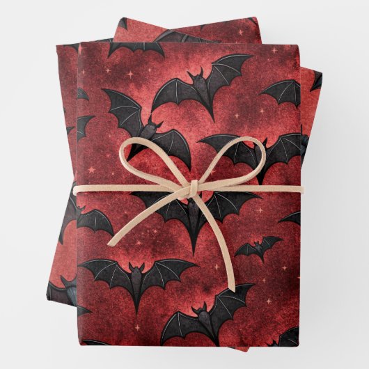 Design der Vampire-Serie 12 Geschenkpapier Set (Beispiel)