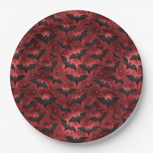 Design der Vampire-Serie 12 Pappteller (Vorderseite)