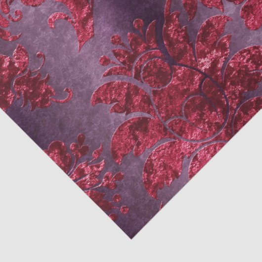 Design der Velvet-Serie Burgund 2 Seidenpapier (Ausschnitt)