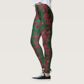 Design der Velvet-Serie Burgund 9 Leggings (Links)