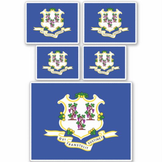 Design der Verbindungsstatusflagge Aufkleber (Vorderseite)