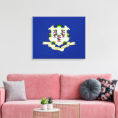 Design der Verbindungsstatusflagge Leinwanddruck (Insitu (Wohnzimmer))