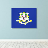 Design der Verbindungsstatusflagge Leinwanddruck (Insitu (Holzboden))