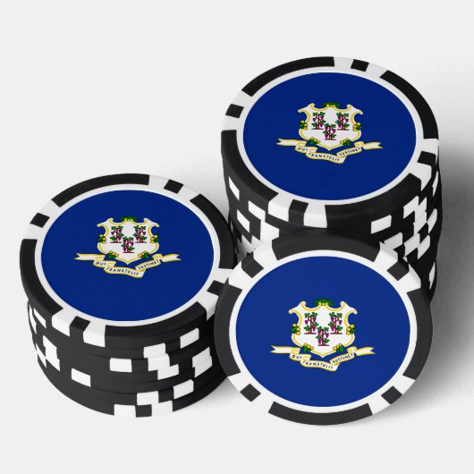 Design der Verbindungsstatusflagge Pokerchips (Stapel)