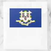 Design der Verbindungsstatusflagge Rechteckiger Aufkleber (Tasche)