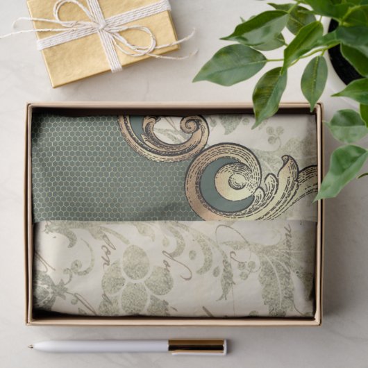 Design der Verzierten Papierserie 2 Seidenpapier (Geschenk)