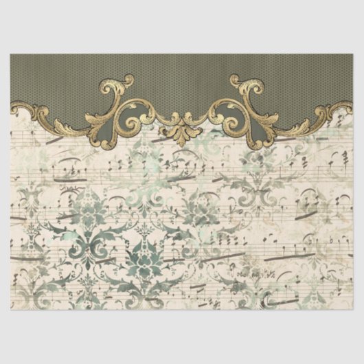 Design der Verzierten Papierserie 3 Seidenpapier (Vorderseite)