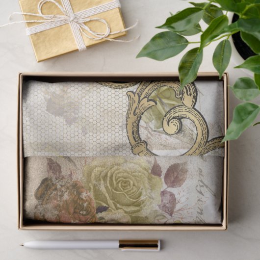 Design der Verzierten Papierserie Ephemera 11 Seidenpapier (Geschenk)