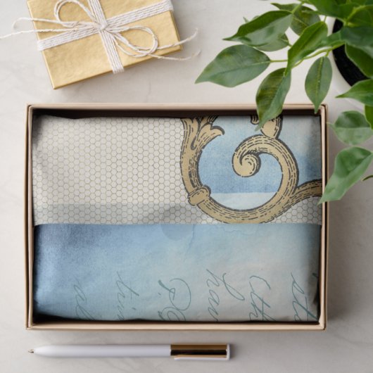 Design der Verzierten Papierserie Ephemera 12 Seidenpapier (Geschenk)