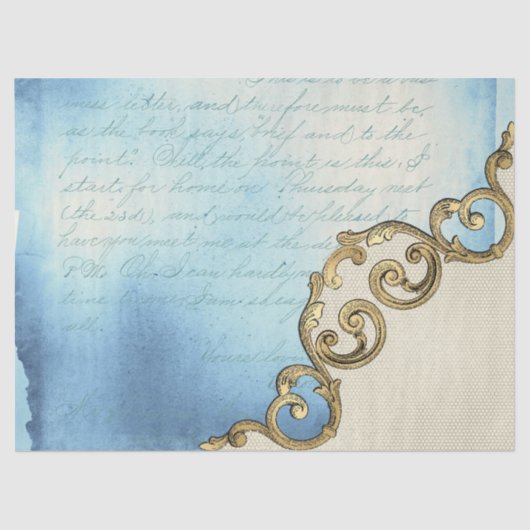 Design der Verzierten Papierserie Ephemera 12 Seidenpapier (Vorderseite)