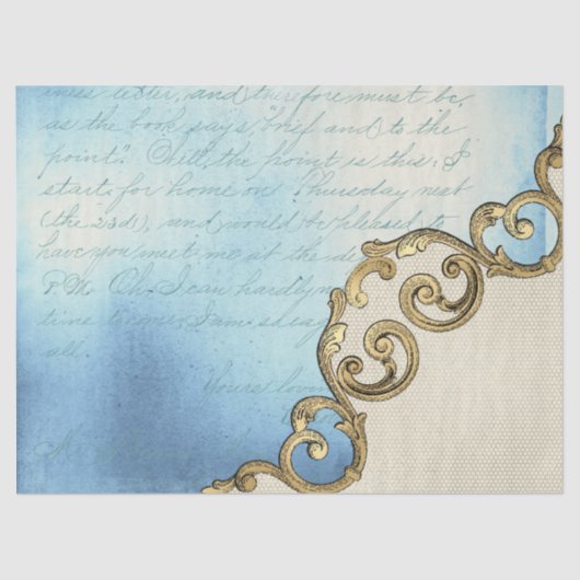 Design der Verzierten Papierserie Ephemera 13 Seidenpapier (Vorderseite)