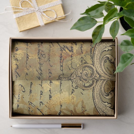 Design der Verzierten Papierserie Ephemera 16 Seidenpapier (Geschenk)