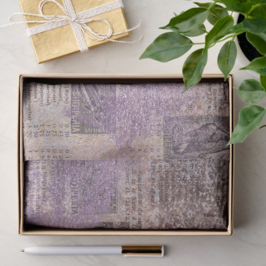 Design der Verzierten Papierserie Ephemera 17 Seidenpapier (Geschenk)