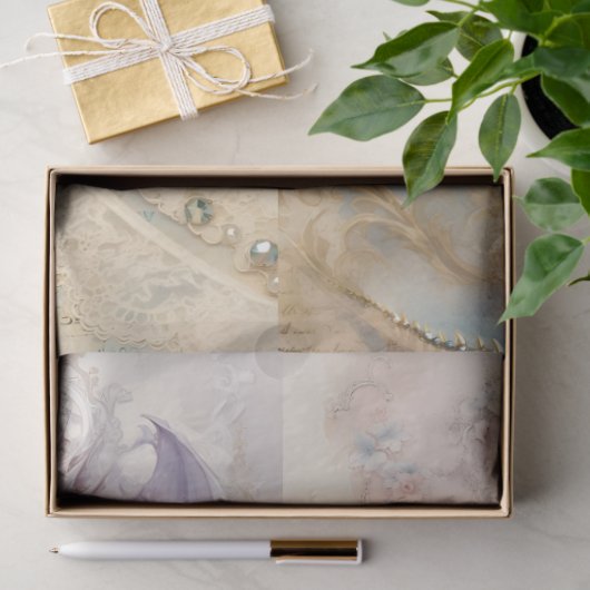 Design der viktorianischen Drachenreihe 11 Seidenpapier (Geschenk)