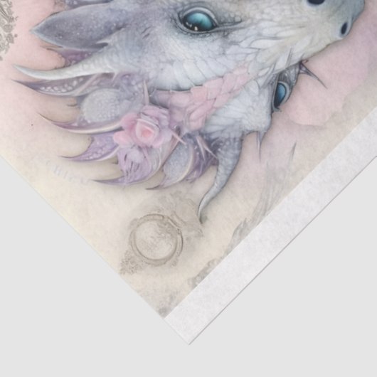 Design der viktorianischen Drachenreihe 13 Seidenpapier (Ausschnitt)