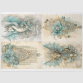 Design der viktorianischen Drachenreihe 1 Seidenpapier (Vorderseite)