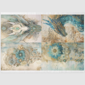 Design der viktorianischen Drachenreihe 2 Seidenpapier