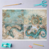 Design der viktorianischen Drachenreihe 3 Seidenpapier (Basteln)