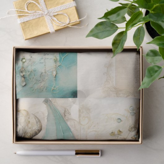 Design der viktorianischen Drachenreihe 4 Seidenpapier (Geschenk)