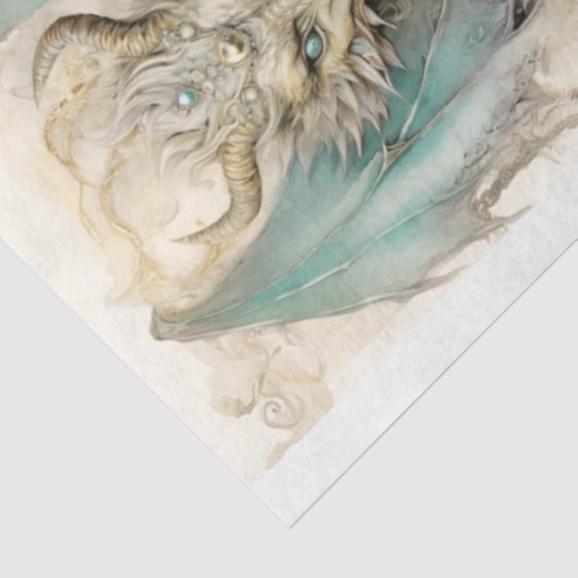 Design der viktorianischen Drachenreihe 4 Seidenpapier (Ausschnitt)