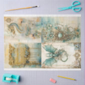 Design der viktorianischen Drachenreihe 5 Seidenpapier (Basteln)