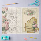 Design der viktorianischen Shabby Chic-Serie 3 Seidenpapier (Basteln)