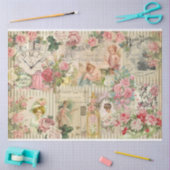 Design der viktorianischen Shabby Chic-Serie 6 Seidenpapier (Basteln)