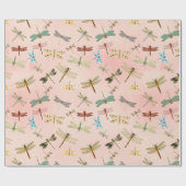 Design der Vintagen Drachenfliegen der Serie 3 Geschenkpapier (Flach)