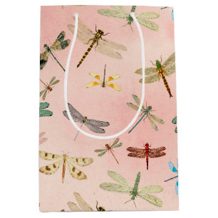 Design der Vintagen Drachenfliegen der Serie 3 Mittlere Geschenktüte