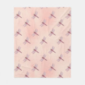 Design der Vintagen Libellen der Serie 2 Fleecedecke (Vorderseite)