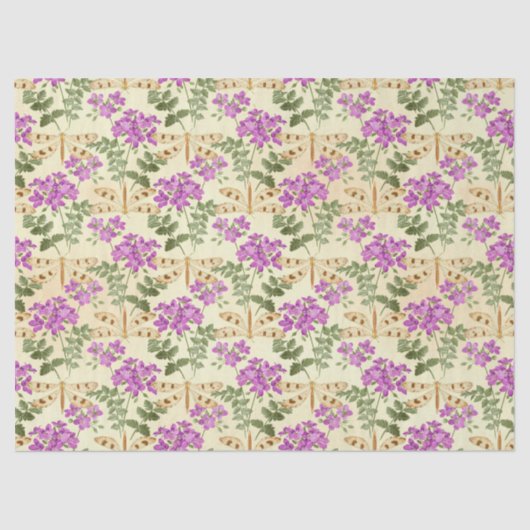 Design der Vintagen Libellen-Serie 10 Seidenpapier (Vorderseite)