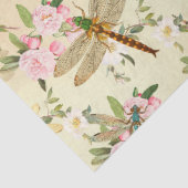 Design der Vintagen Libellen-Serie 14 Seidenpapier (Detail)