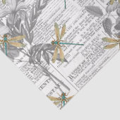 Design der Vintagen Libellen-Serie 16 Seidenpapier (Detail)