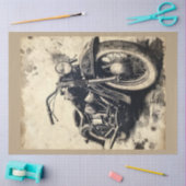 Design der Vintagen Motorradserie #2 Seidenpapier (Basteln)