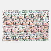 Design der Vintagen Nähmaschine, Crafty Sew Theme Geschirrtuch (Horizontal)