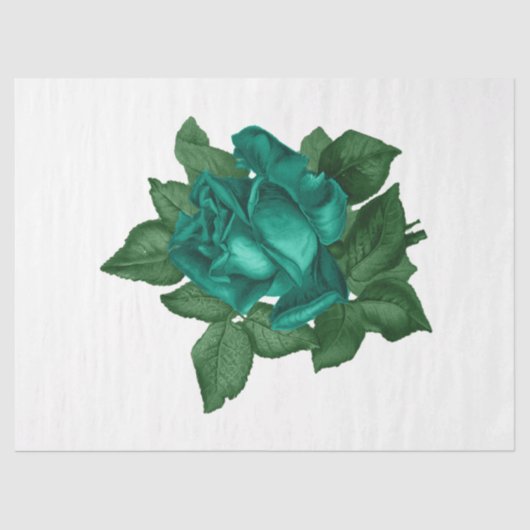 Design der Vintagen Rose 123 Seidenpapier (Vorderseite)