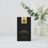 Design der Visitenkarte des Anwalts Schwarz und Go (Stehend Vorderseite)