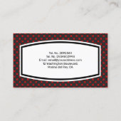 Design der Visitenkarte des Kfz-Händlers (Rückseite)