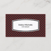 Design der Visitenkarte des Kfz-Händlers (Vorderseite)