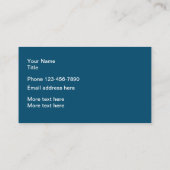 Design der Visitenkarte für intelligente Heimtiere (Rückseite)