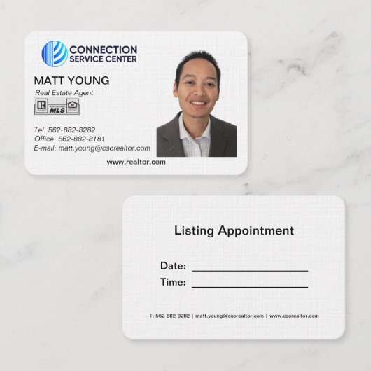 Design der Visitenkarte für Real Anwesen Agent (Vorne/Hinten)